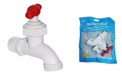 LLAVE BOLA JARDIN PLASTICA 3/4 A 1/2 F6073 FERRETOOLS