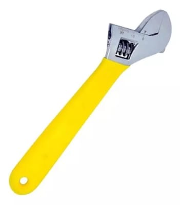 LLAVE AJUSTABLE MANGO AMARILLO 10 