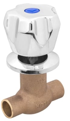 LLAVE PASO AGUA SO SO DE 1/2  CON CAMPANA MAN. POMO