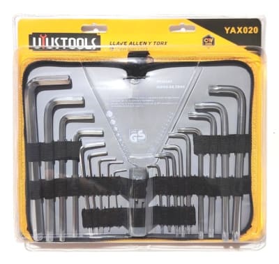JUEGO LLAVE ALLEN 9 Y TROX 9 CARPETA 9 PCS UYUSTOOLS