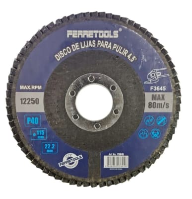 DISCO CIRCONIO PARA MADERA GRANO 40  F3445 FERRETOOLS