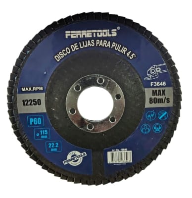 DISCO CIRCONIO PARA MADERA GRANO 60 F3646 FERRETOOLS