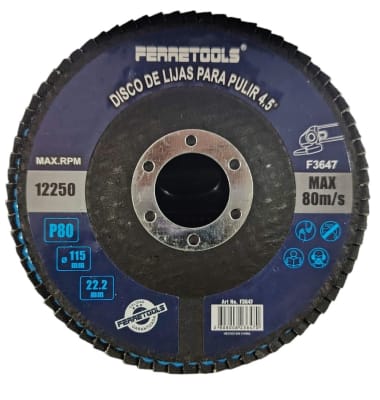 DISCO CIRCONIO PARA MADERA GRANO GRANO 80 F3647 FERRETOOLS