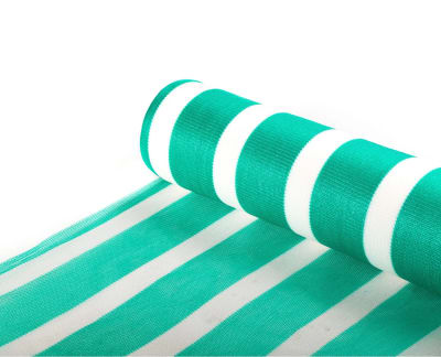 MALLA RACHEL DOBLE VERDE BLANCO 80% METRO LINEAL