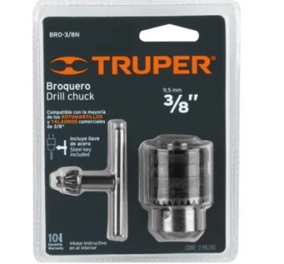 MANDRIL TALADRO 3/8 TRUPER