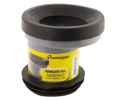MANGUITO WC CON JUNTA Y ADAPTADOR A 110MM EXCENTRICO 2CM HOFFENS