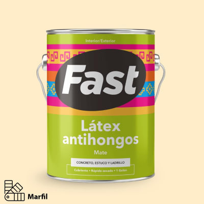 LATEX AL AGUA GALON FAST MARFIL