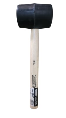 MAZO DE GOMA 16OZ STEELTOOLS MANGO MADERA