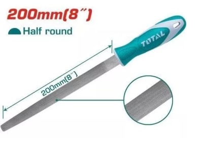 LIMA FIERRO SEMI CIRCULAR PARA METAL 200MM INDUSTRIAL THT91286P