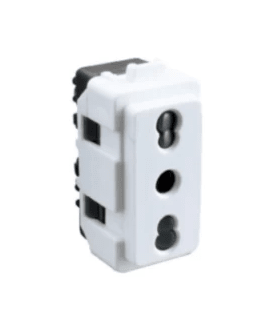 MODULO ELECTRICO REPUESTO  TOMA CORRIENTE BIPASO #103 10-16AMP BLANCO MEC