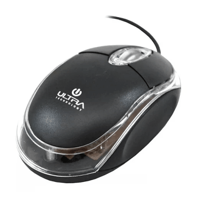 MOUSE ALAMBRICO ULTRA UT-120N USB NEGRO