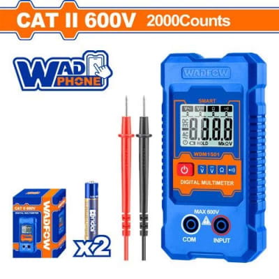 TESTER DIGITAL MULTIMETRO DIGITAL 600V WADFOW WDM1501