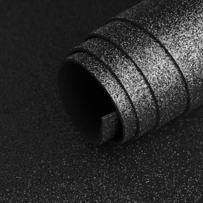 GOMA EVA C/GLITERNEGRO 20X30