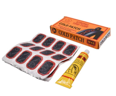 PARCHES DE GOMA SET 24UNIDADES + PEGAMENTO THUMBS UP