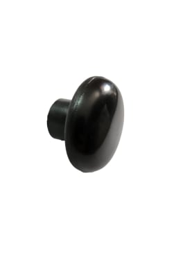 PERILLA PLASTICA NEGRA 38MM