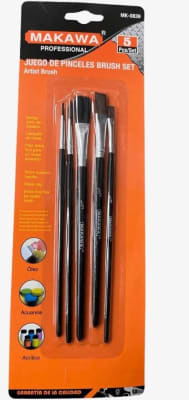 SET DE PINCELES 5 PCS BRUSH SET MAKAWA MK-0839