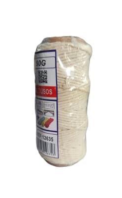 ROLLO PIOLA DE ALGODON 100GR BLANCA