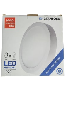 PANEL LED SOBREPUESTO 18W 6500K REDONDO STANFORD