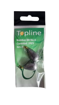PLOMO DE PESCA TOP LINE N°6 TIPO BOMBA