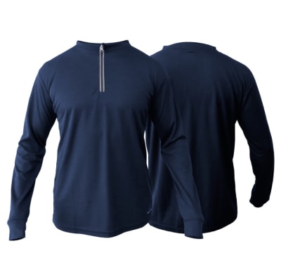 POLERA MANGA LARGA COOLDRY LEGEND TALLA M AZUL