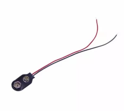 PORTA PILA BATERIA 9V BROCHE