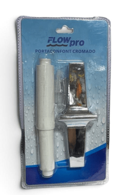 ACESSORIOS BAÑO PORTA ROLLO CROMADO FLOW PRO BLISTER
