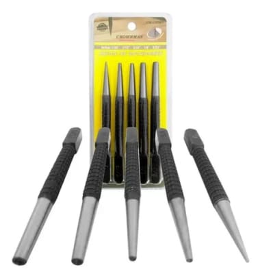 CINCEL MANUAL PUNTO CENTRO 5 PCS CROWNMAN CM-CI5501