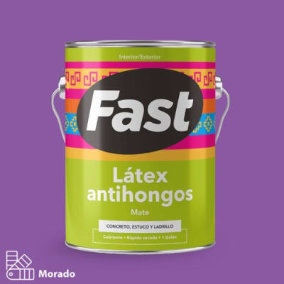 LATEX AL AGUA GALON PURPURA FAST TRICOLOR