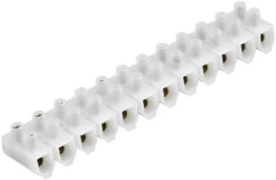 REGLETA  12 BORNES 6A BLANCO