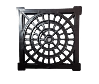 REJILLA PLASTICA CUADRADA NEGRA 10X10