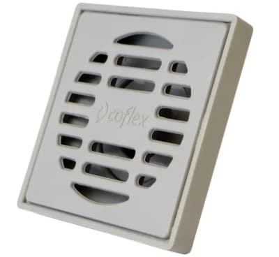 COLADERA CUADRADA ABS REJILLA GRIS PC- 160 COFLEX
