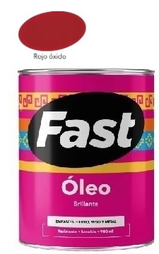 OLEO BRILLANTE ROJO OXIDO 900ML FAST