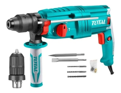 ROTOMARTILLO 800W SDS PLUS 2.5J + 3BROCAS Y 2CINCELES TH308268-7 TOTAL