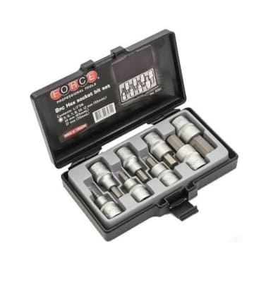 DADO ALLEN MACHO SET HEXAGONAL CUADRANTE 1/2 MILIMETRICO FORCE 8PCS 4091