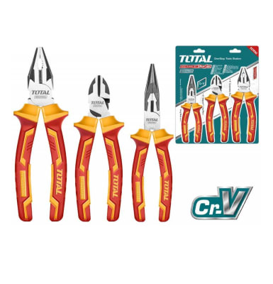 JUEGO DE ALICATES TOTAL AISLADOS 3PZS THT2K0302 TOTAL