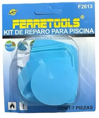 PARCHE PISCINA KIT 7 PIEZAS REPARO FER2613 FERRETOOLS