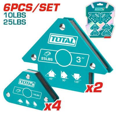 JUEGO DE SOPORTE MAGNETICO SET 6PZAS TAMWH6002 TOTAL