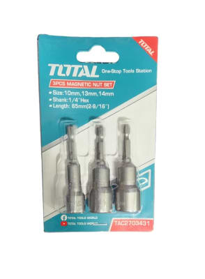 VASO MAGNETICO SET DE 3 ADAPTADORES HEX MAGNETICOS (10-13-14MM) TOTAL TAC2703431