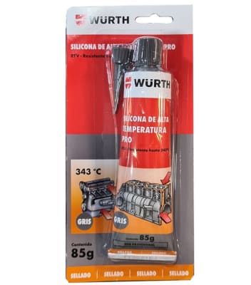 SILICONA EN POMO ALTA TEMPERATURA PRO WURTH 85GR