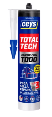 SELLADOR SILICONA  TOTAL TECH NEGRO CEYS
