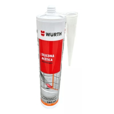 SILICONA ACETICA BLANCA WURTH 280ML