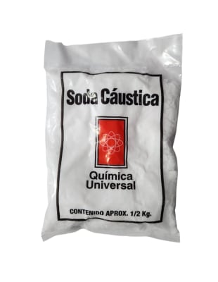 SODA CAUSTICA 1/2 KILO EN ESCAMA QUIMICA UNIVERSAL