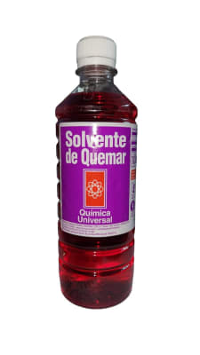 SOLVENTE DE QUEMAR QUIMICA UNIVERSAL 1/2 LITRO