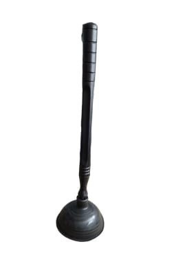 SOPAPA BAÑO MANGO PLASTICO NEGRO