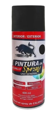 SPRAY SINTETICO NEGRO BRILLANTE TORO NEGRO