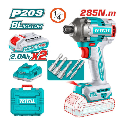 ATORNILLADOR IMPACTO INALAMBRICO 285NM 20V TIRLI2028-7 TOTAL