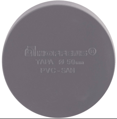 TAPA PVC SANITARIO 50MM HOFFENS