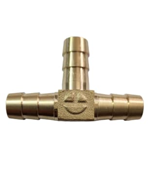 TEE DENTADA BRONCE TETILLA 3/8