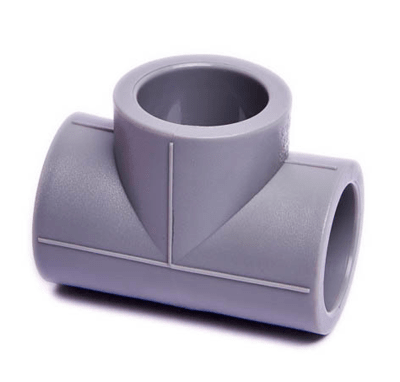 FITTING PPR GRIS TEE 40MM GRIS HOFFENS