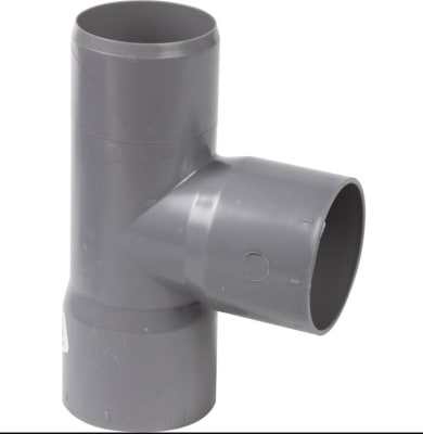 TEE PVC SANITARIO GRIS 40X40X40 HOFFENS